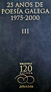25 anos de poesía galega (1975-2000) III book cover