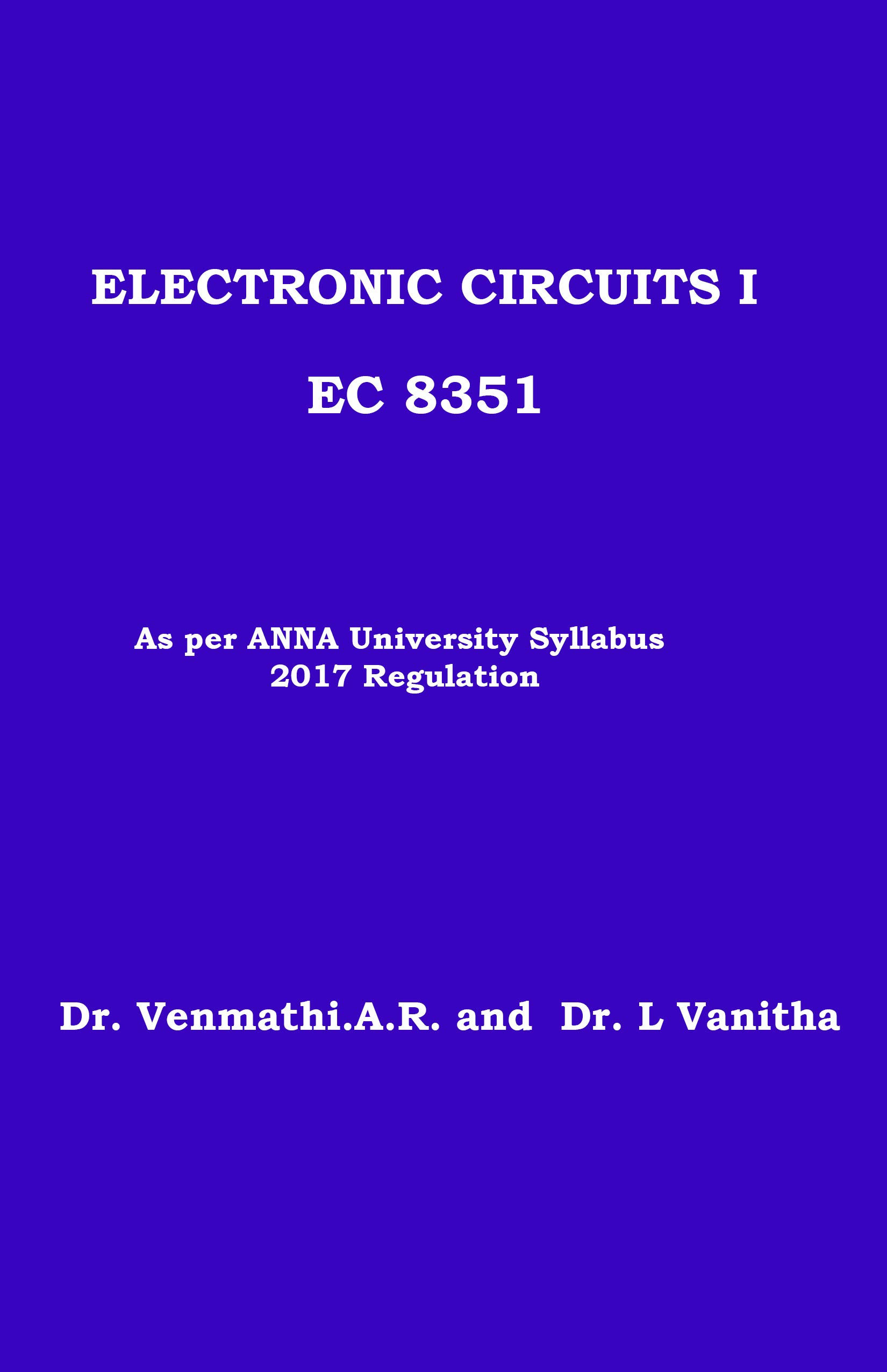 ELECTRONIC CIRCUITS I: EC 8351