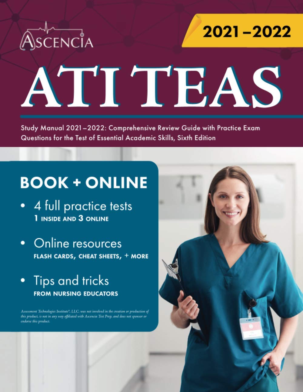 ATI TEAS Study Manual 2021-2022: Comprehensive Review Guide with Practice  Exam Questions for the Test of Essential Academic Skills, Sixth Edition by  E.M. Falgout | Goodreads