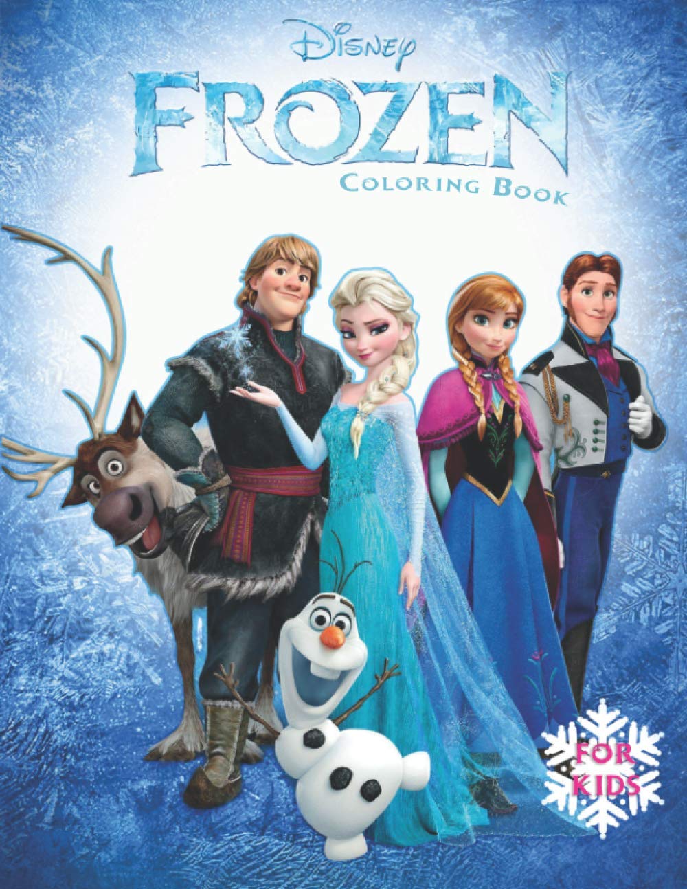 Frozen Coloring Book for Kids: A Coloring Book For Frozen Lovers with ...
