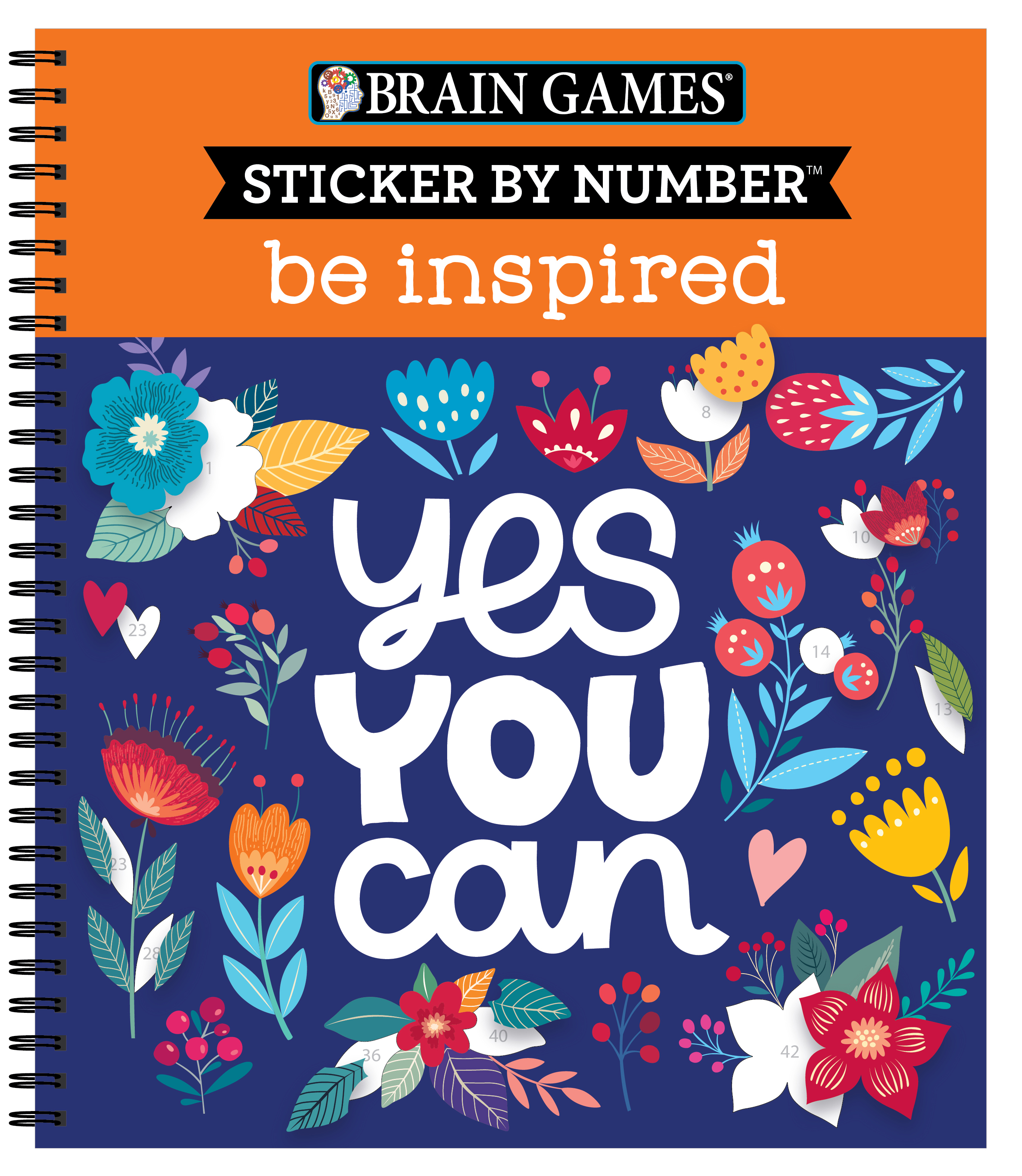 Brain Games - Sticker by Number: Be Inspired - 2 Books in 1 by Publications  International | Goodreads