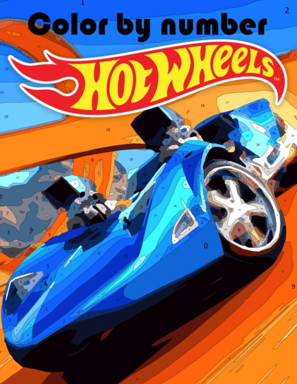 Hot Wheels Color By Number: Hot Wheels Book An Adult Coloring Book For ...