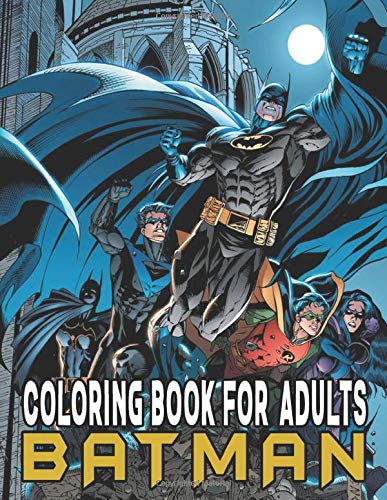 Batman Coloring Book: High Quality Images Of Batman Movies For Fan