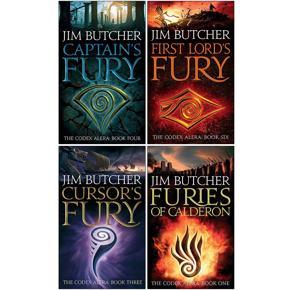 Jim Butcher Codex Alera Series 4 Books Collection Set by Jim Butcher