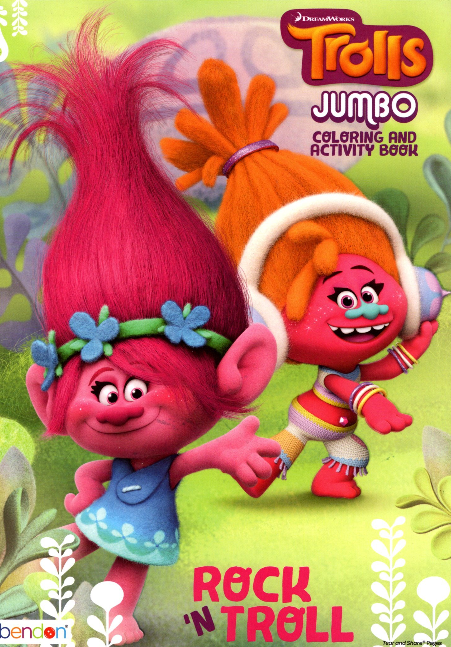 DreamWorks Trolls Rock 'N Troll Jumbo Coloring & Activity Book by