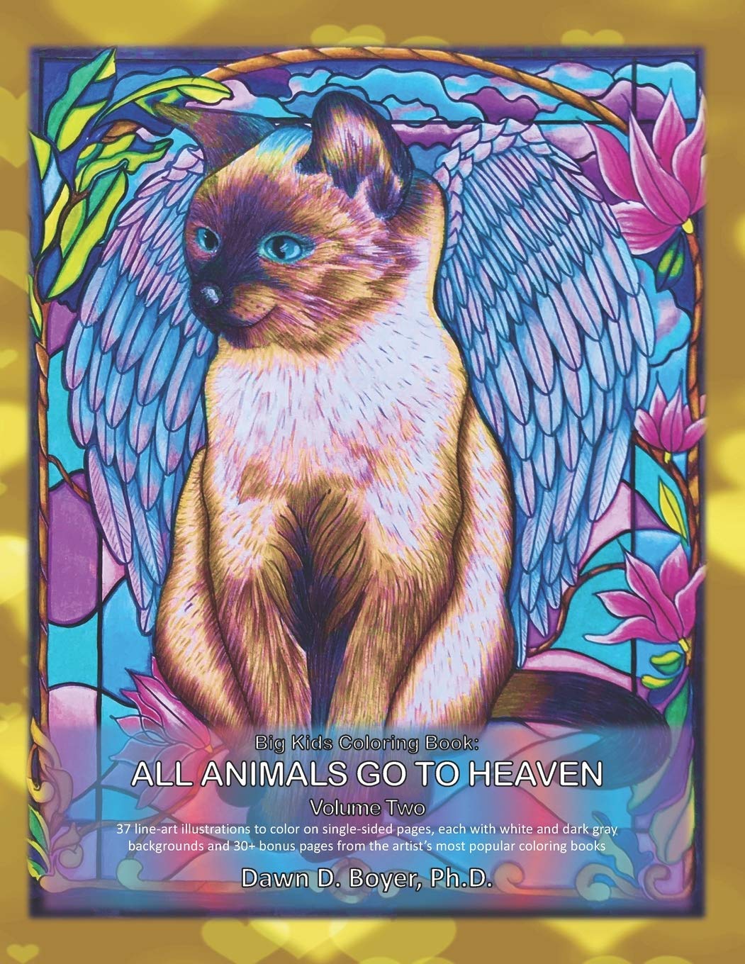 Big Kids Coloring Book All Animals Go to Heaven Vol. Two 37 line