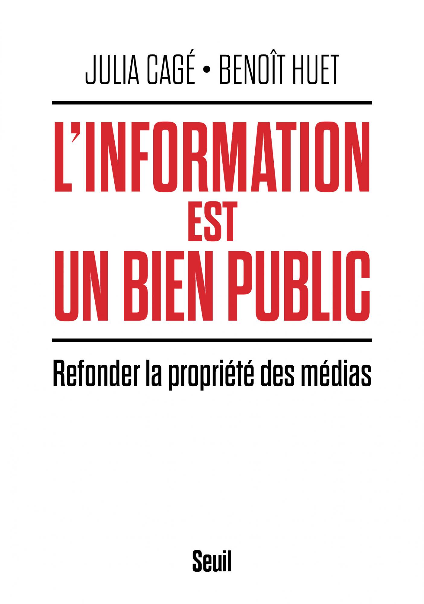 L'Information est un bien public book cover
