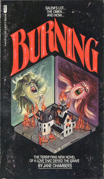 Burning book cover