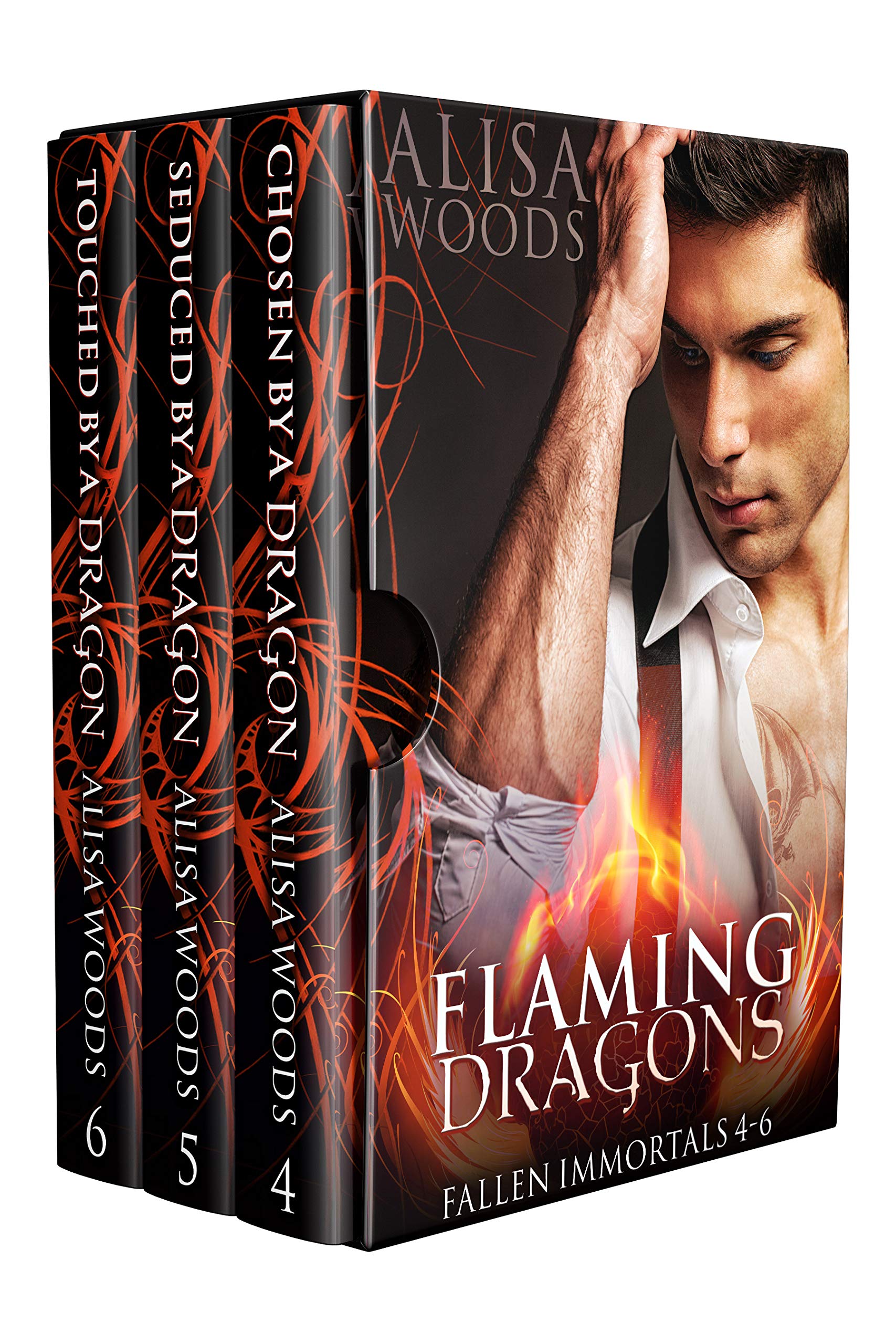 Flaming Dragons Box Set #4-6 Fallen Immortals)