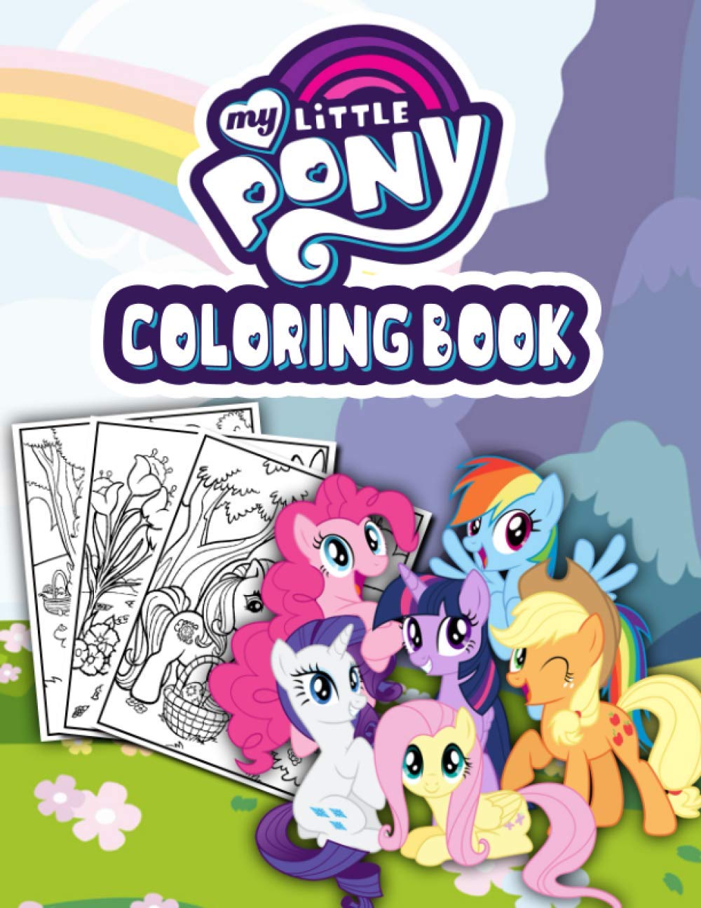 My Little Pony Coloring Book: 70 One Sided Drawing Pages Of Characters and Iconic Scenes to