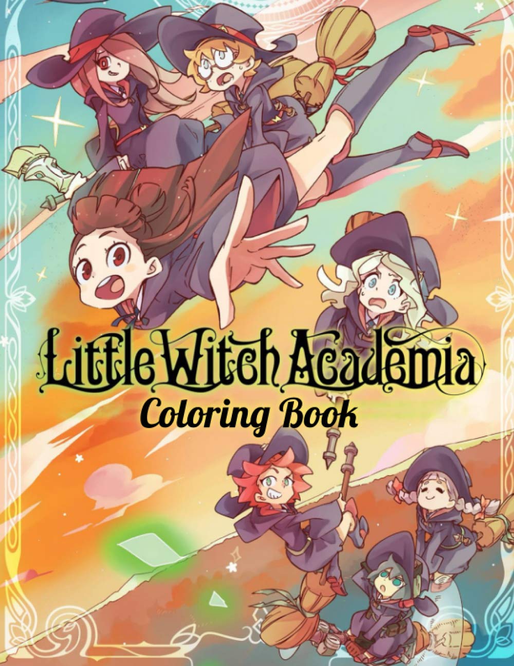Little Witch Academia Coloring Book: Coloring Book for Kids And Adults ...