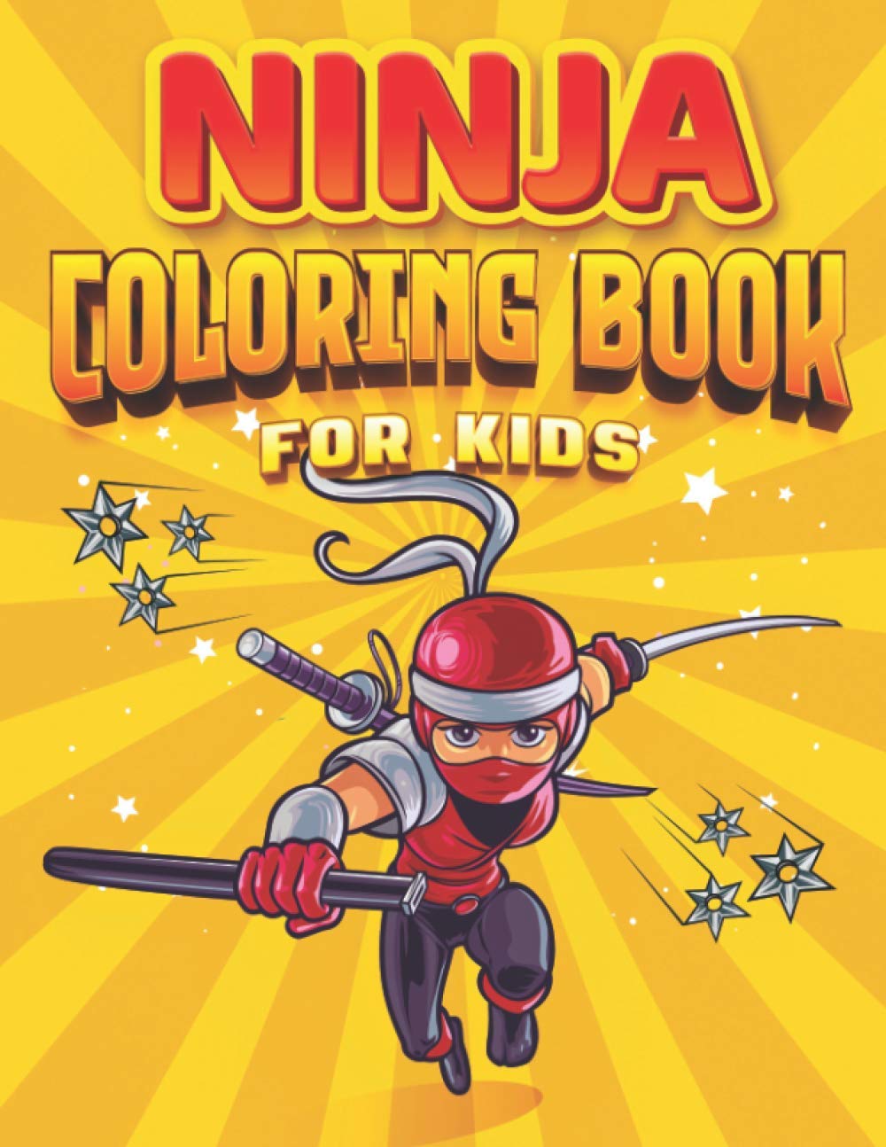 Ninja Coloring Book for Kids: Cartoon Warrior Ninjas in Action ...