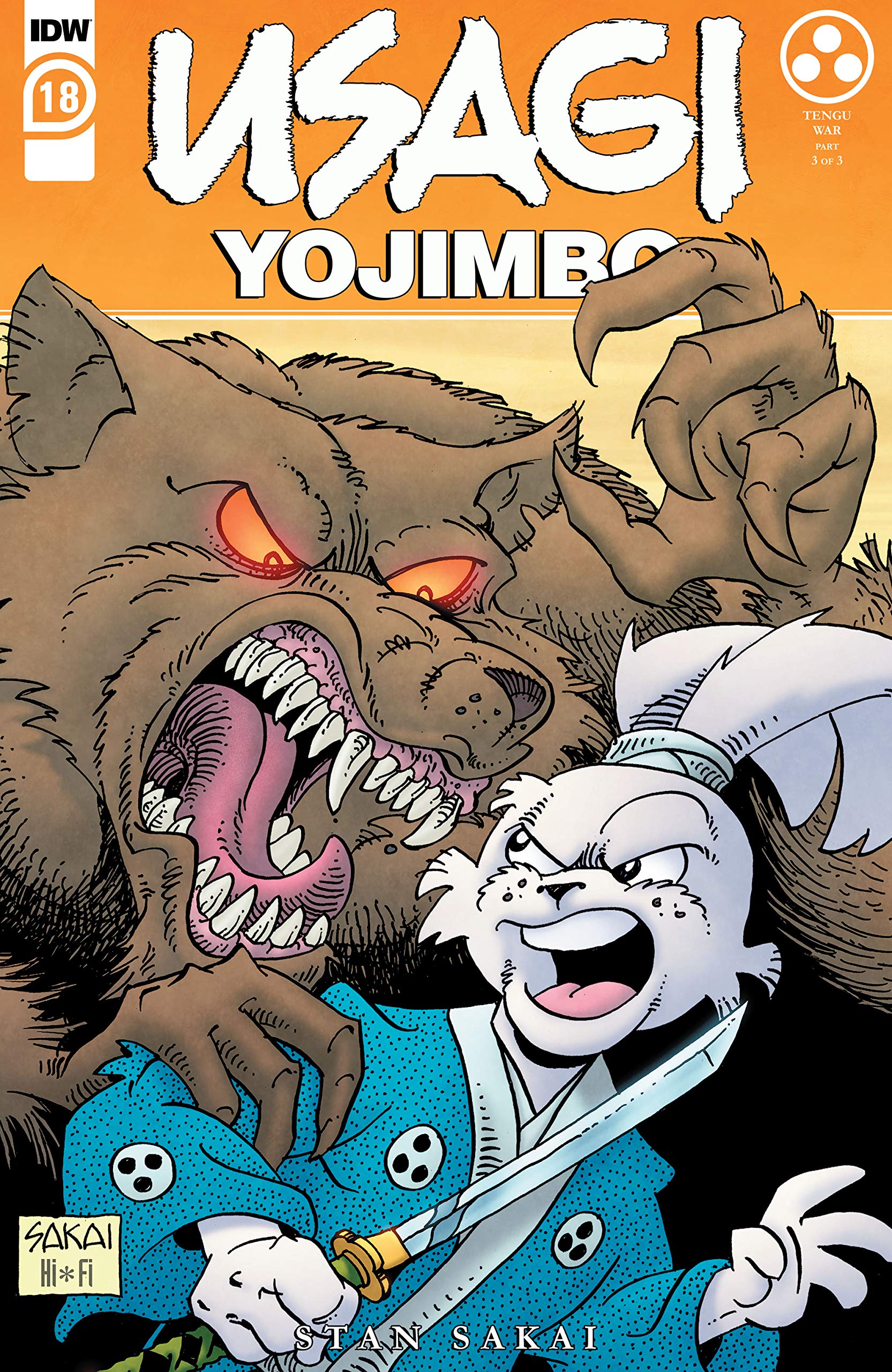 Usagi Yojimbo (2019) book cover 1