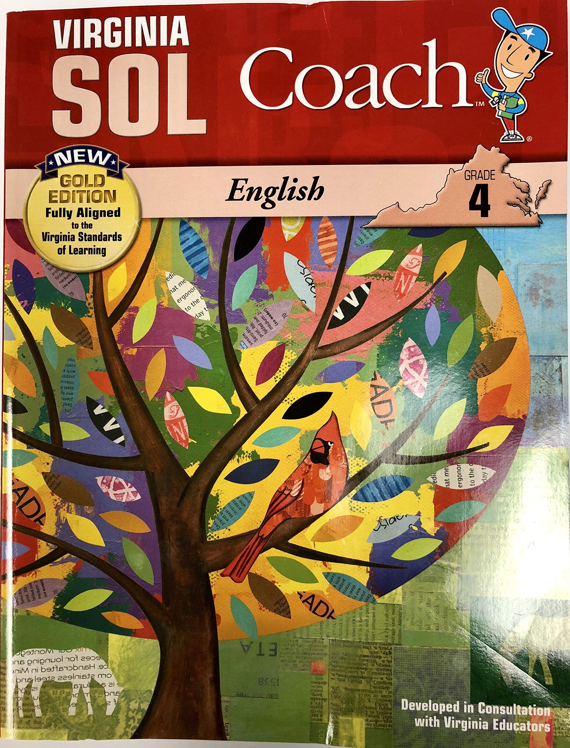 Virginia SOL Coach, New Gold Edition, English, Grade 4 by Triumph