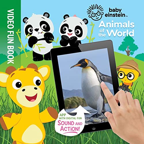 Baby Einstein Animals of the World-Video Fun Board Book with Sound & Action APP book cover