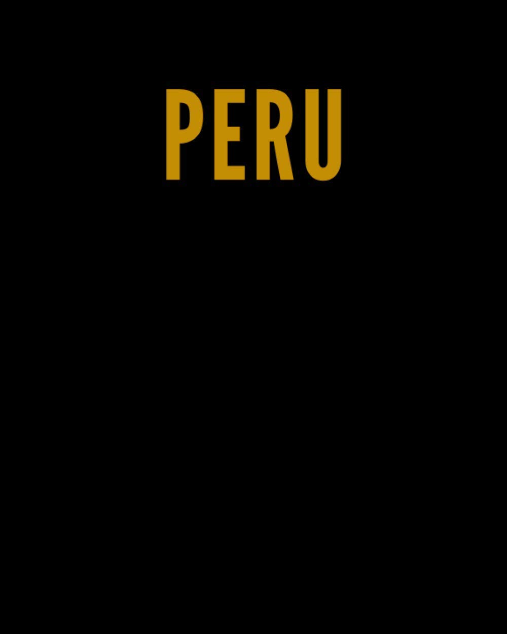 PERU: A Decorative GOLD and BLACK Designer Book For Coffee Table Decor and  Shelves | You Can Stylishly Stack Books Together For A Chic Modern Display  for Living Rooms a Shelf or