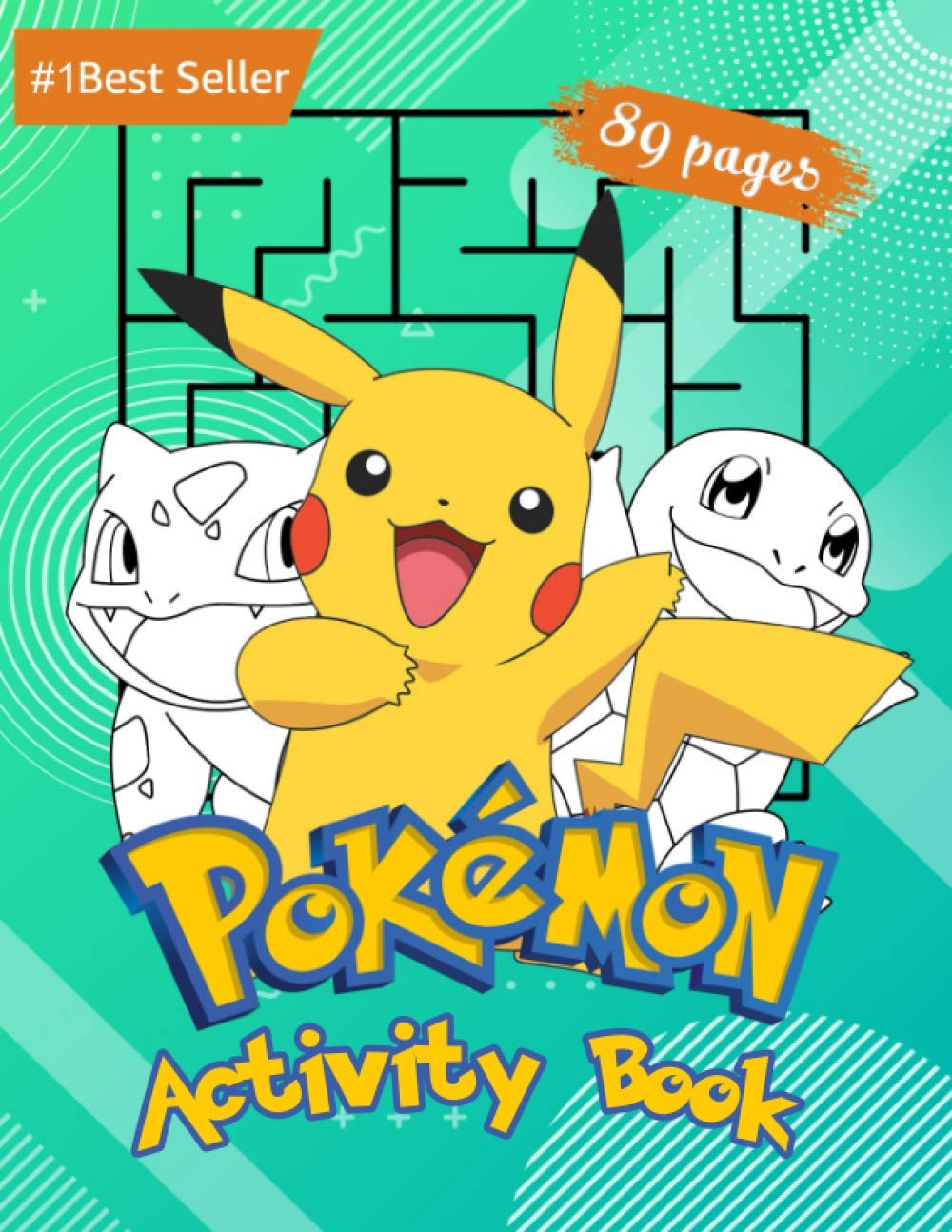 Pokemon Activity Book: For Kids Amazing Educational Jumbo Workbook for ...