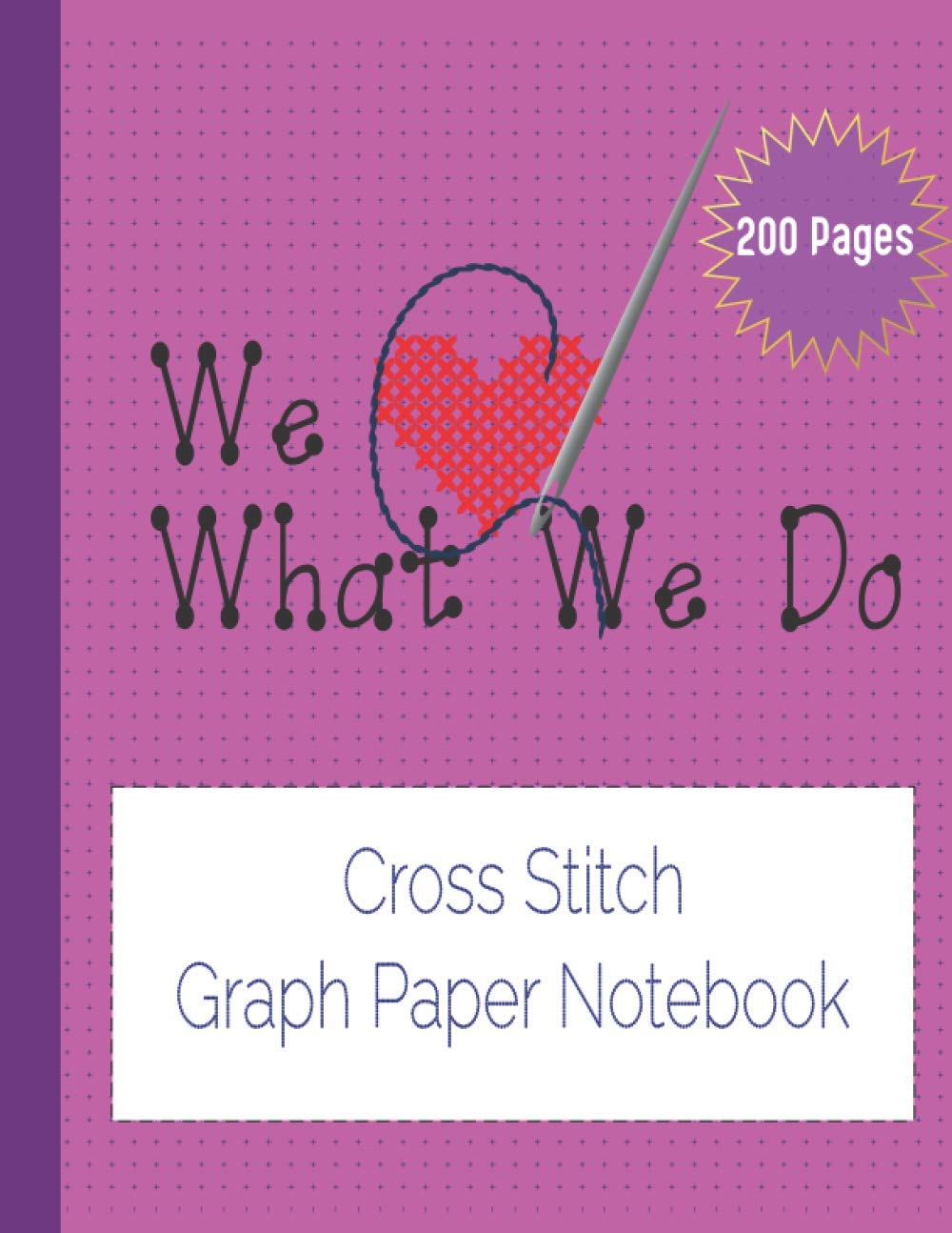 Cross Stitch Graph Paper Notebook design your Own Embroidery Stitching