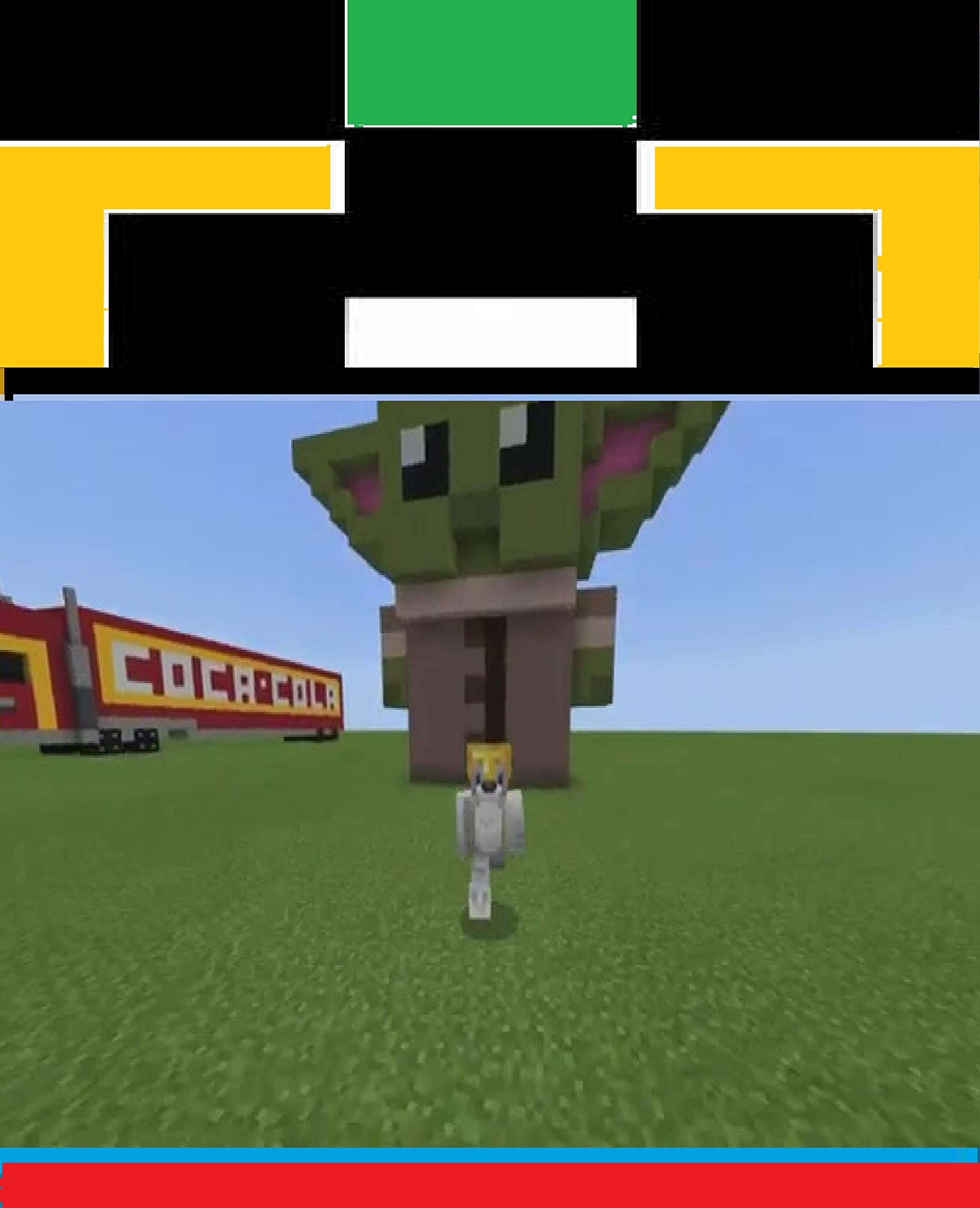 Minecraft How To Make a Baby Yoda Statue Minecrafters by Jaryr block Guardians Daniel