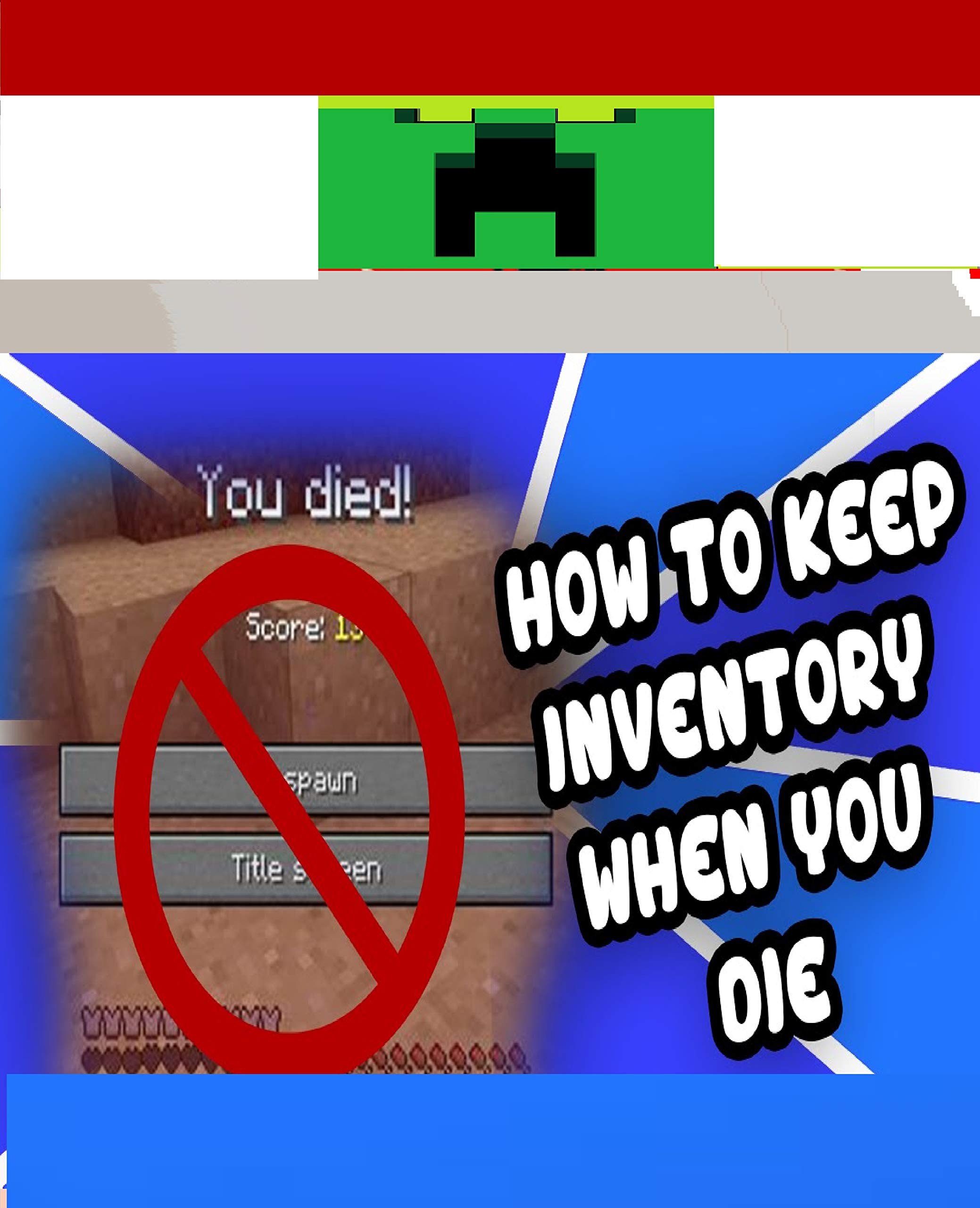 How to keep your inventory when you die in Minecraft!! NO MODS! by