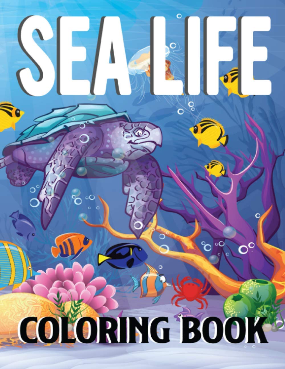 Sea Life Coloring Book Marine Life Coloring Book An Adult Coloring