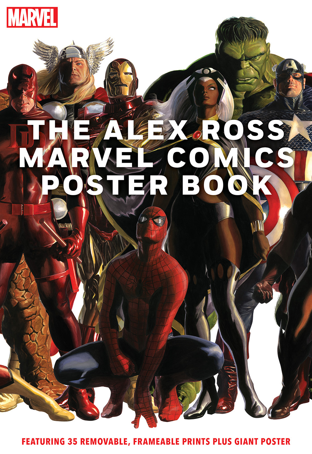 The Alex Ross Marvel Comics Poster Book book cover