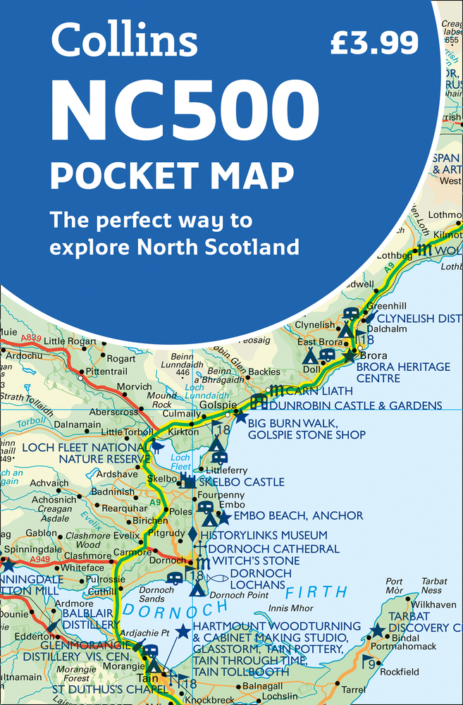 NC500 Pocket Map: The perfect way to explore North Scotland by Collins ...
