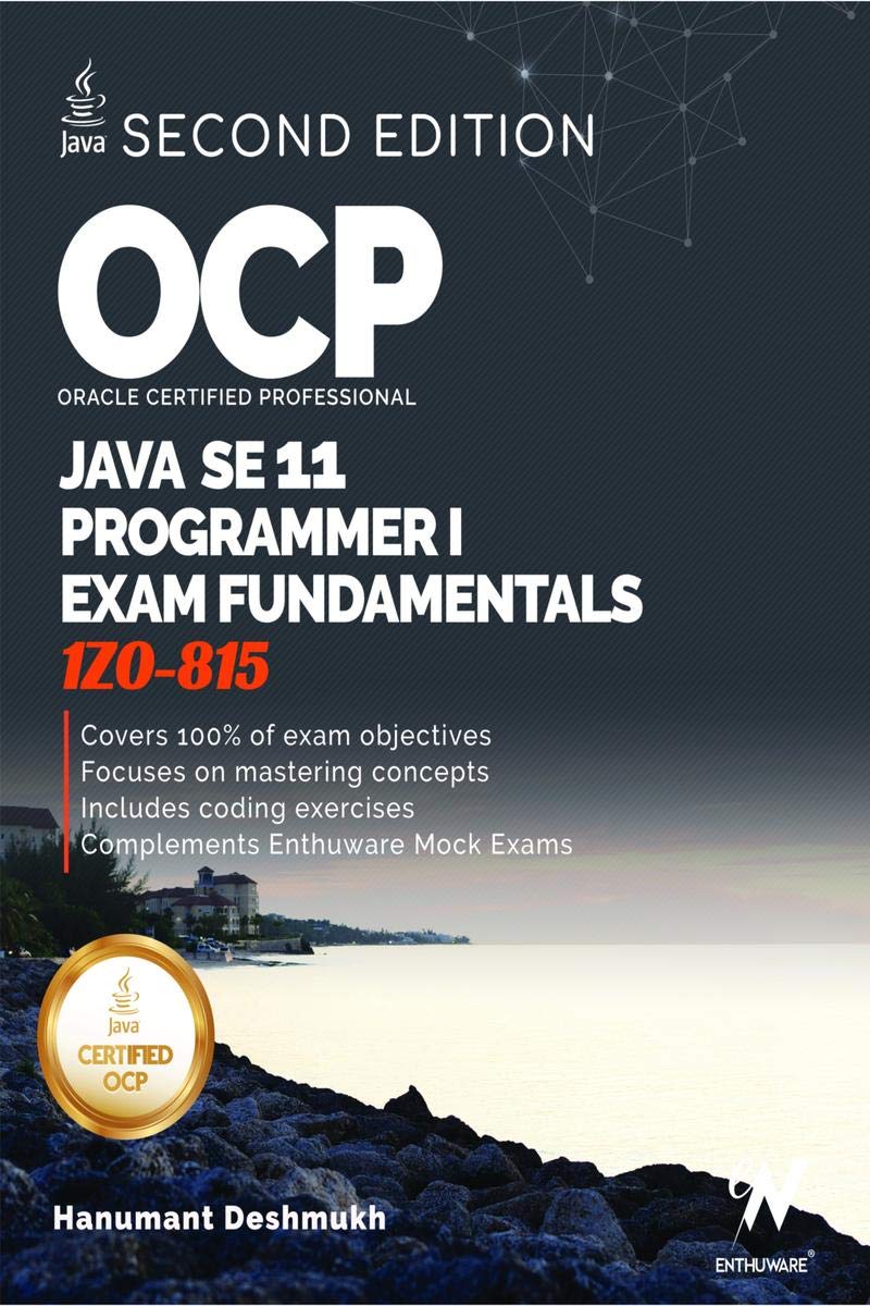 OCP Oracle Certified Professional Java SE 11 Programmer I Exam ...