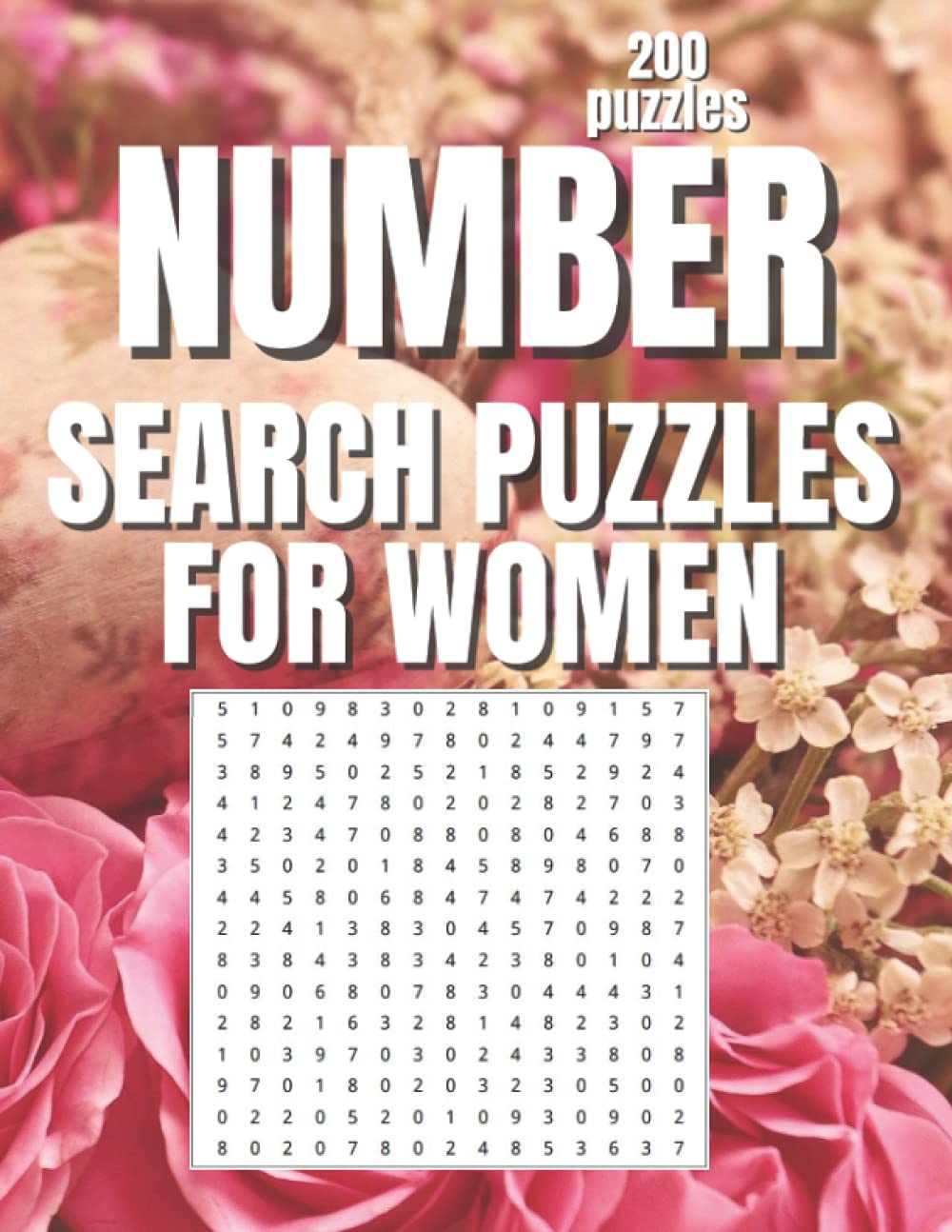 Number Search Puzzle for Women Large Print Number Search Book for