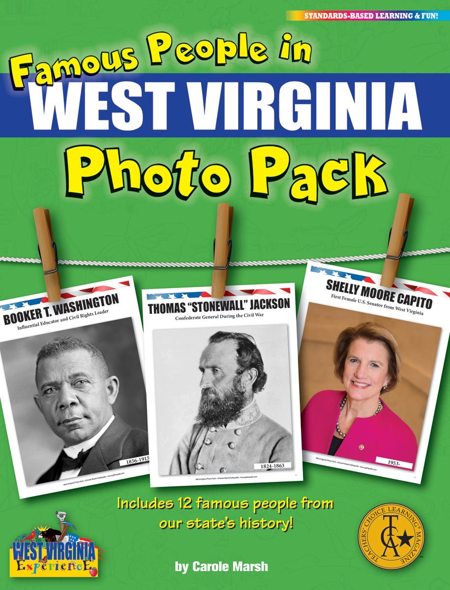 Famous People from West Virginia Photo Pack (12) by Carole Marsh