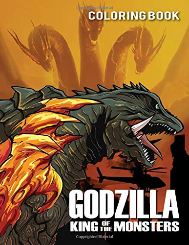 Godzilla Coloring Book: Great Coloring Book With 50 Exclusive Images by ...