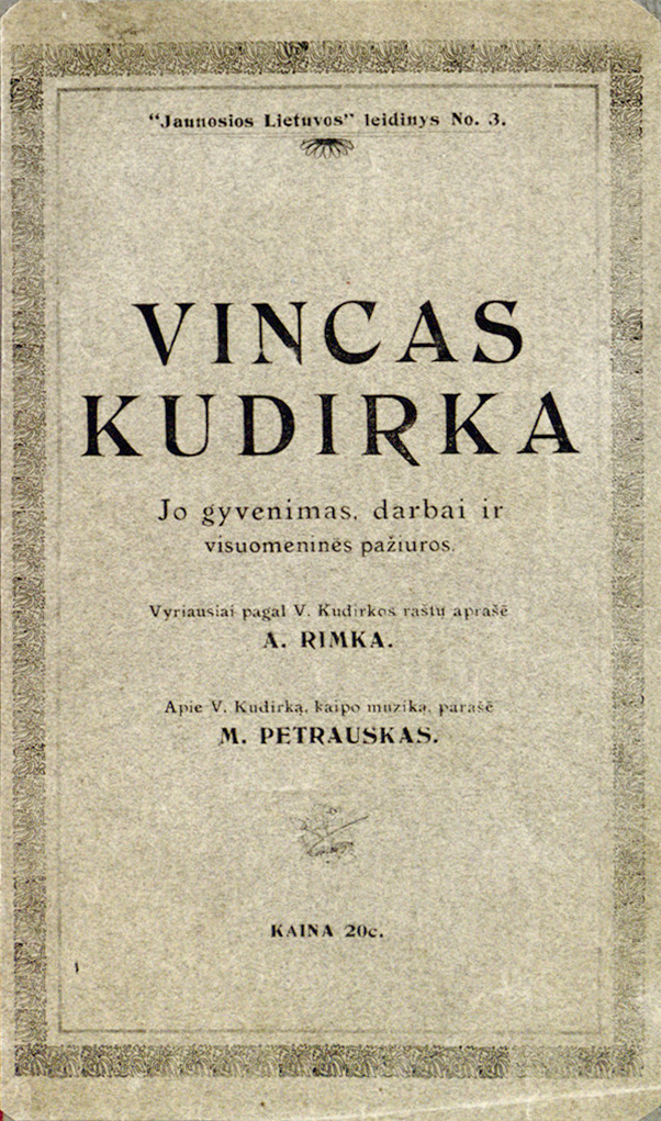Vincas Kudirka: jo gyvenimas, darbai ir visuomeninės pažiūros by ...