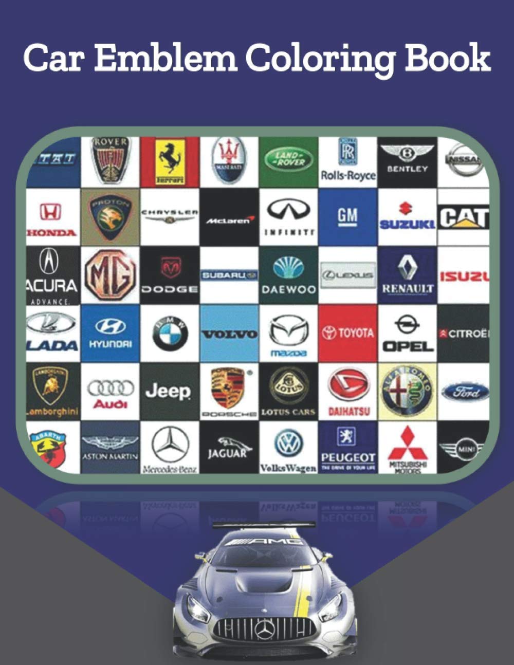 Car Emblem Coloring Book Test yourself! fun kids and coloring activity