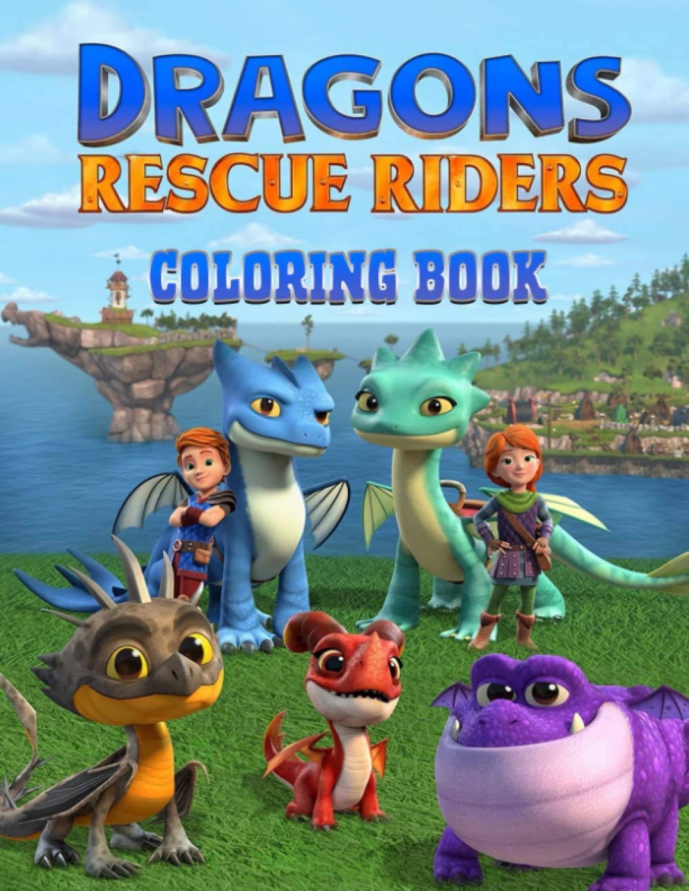 Dragons Rescue Riders Coloring Book Perfect Coloring Book For Kids by