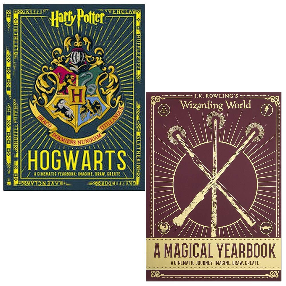 Harry Potter Hogwarts A Cinematic Yearbook & J.K. Rowling's Wizarding World A Magical Yearbook