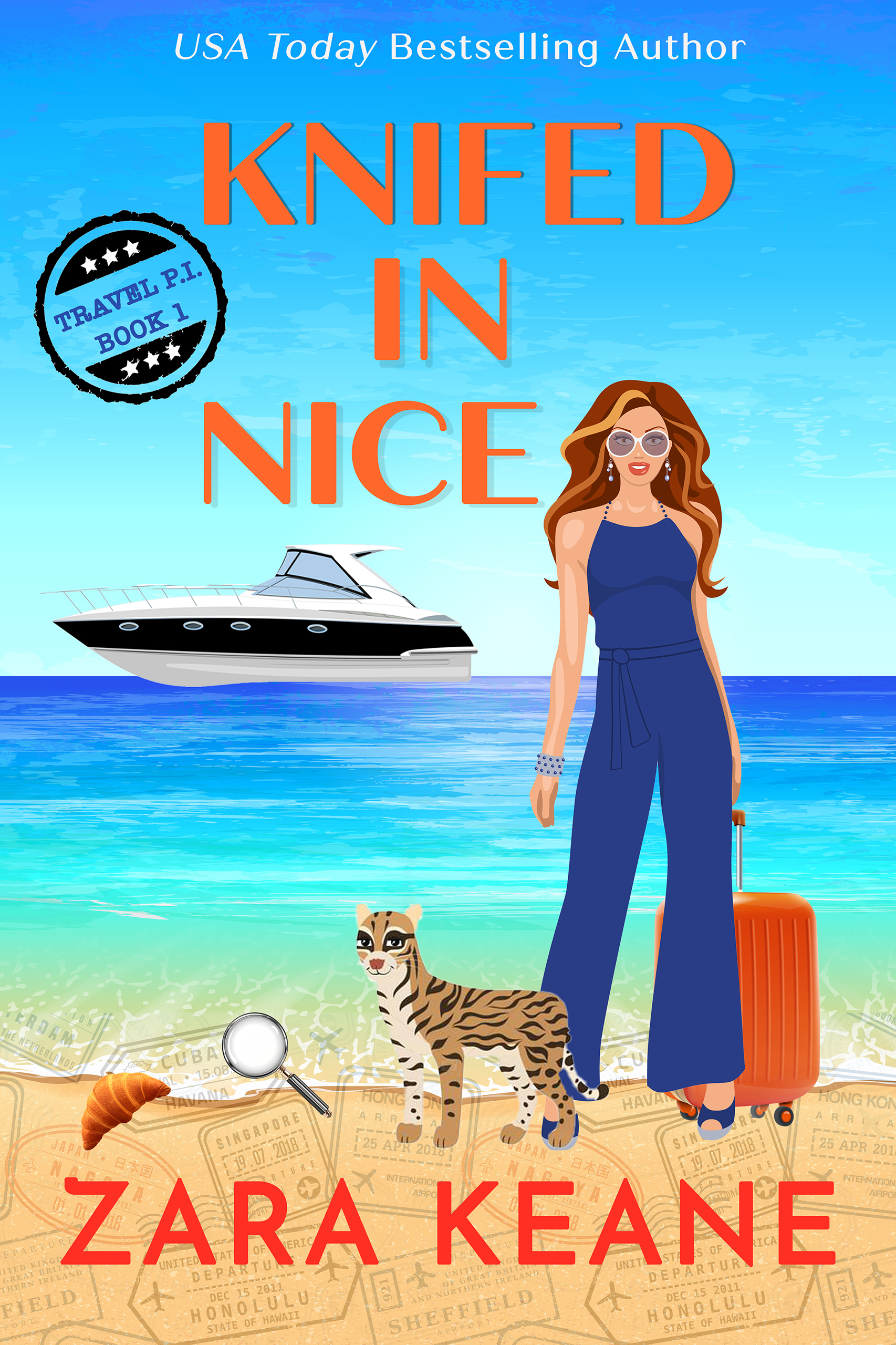 Knifed In Nice (Travel P.I. Mysteries, #1)