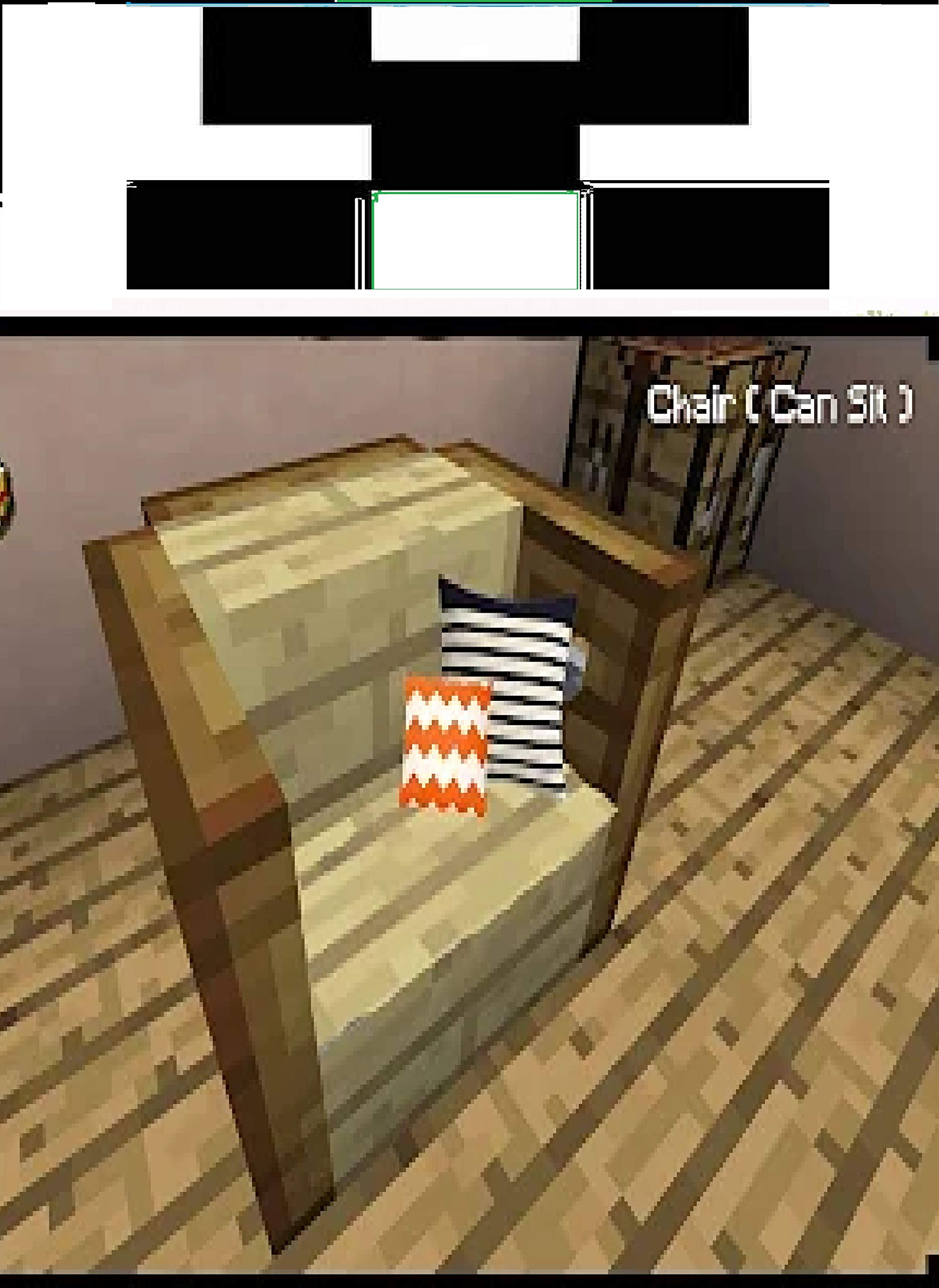 Minecraft How to make a Better Chair (Can Sit) v 998 by Denise H