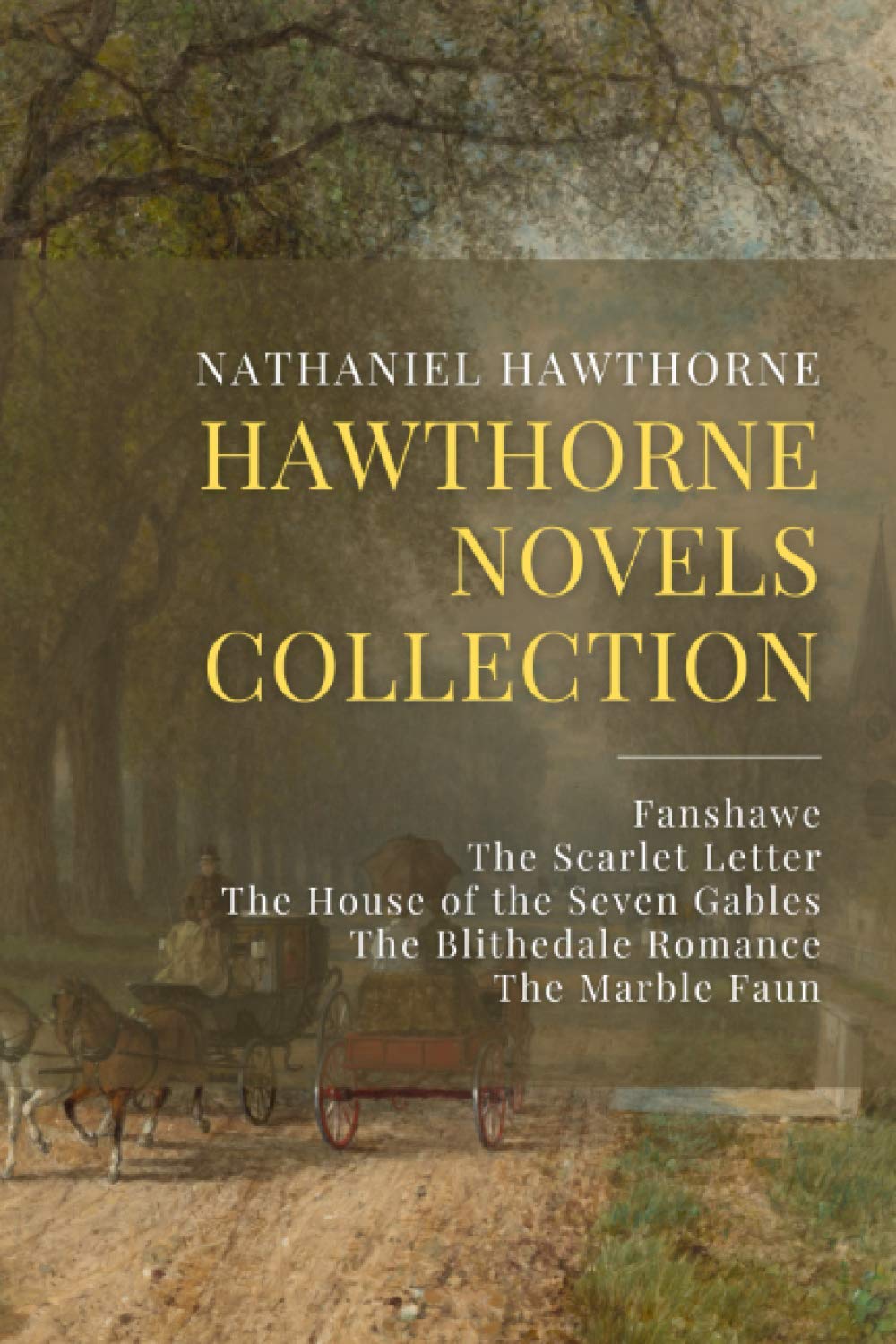 Hawthorne Novels Collection Fanshawe, The Scarlet Letter, The House of