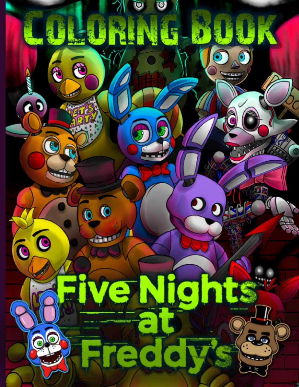 Five Nights At Freddys Coloring Book: Five Nights At Freddys An Adult ...