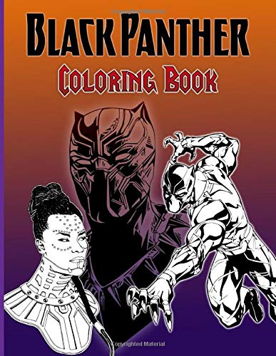 Black Panther Coloring Book: Black Panther Impressive Coloring Books ...