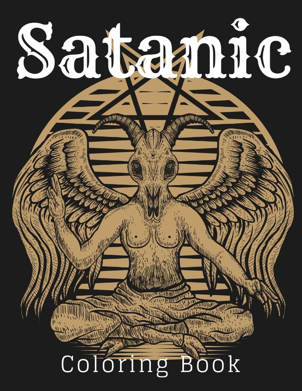 Satanic Coloring Book: Black Bible Book Of Satanic Cults Rituals ...
