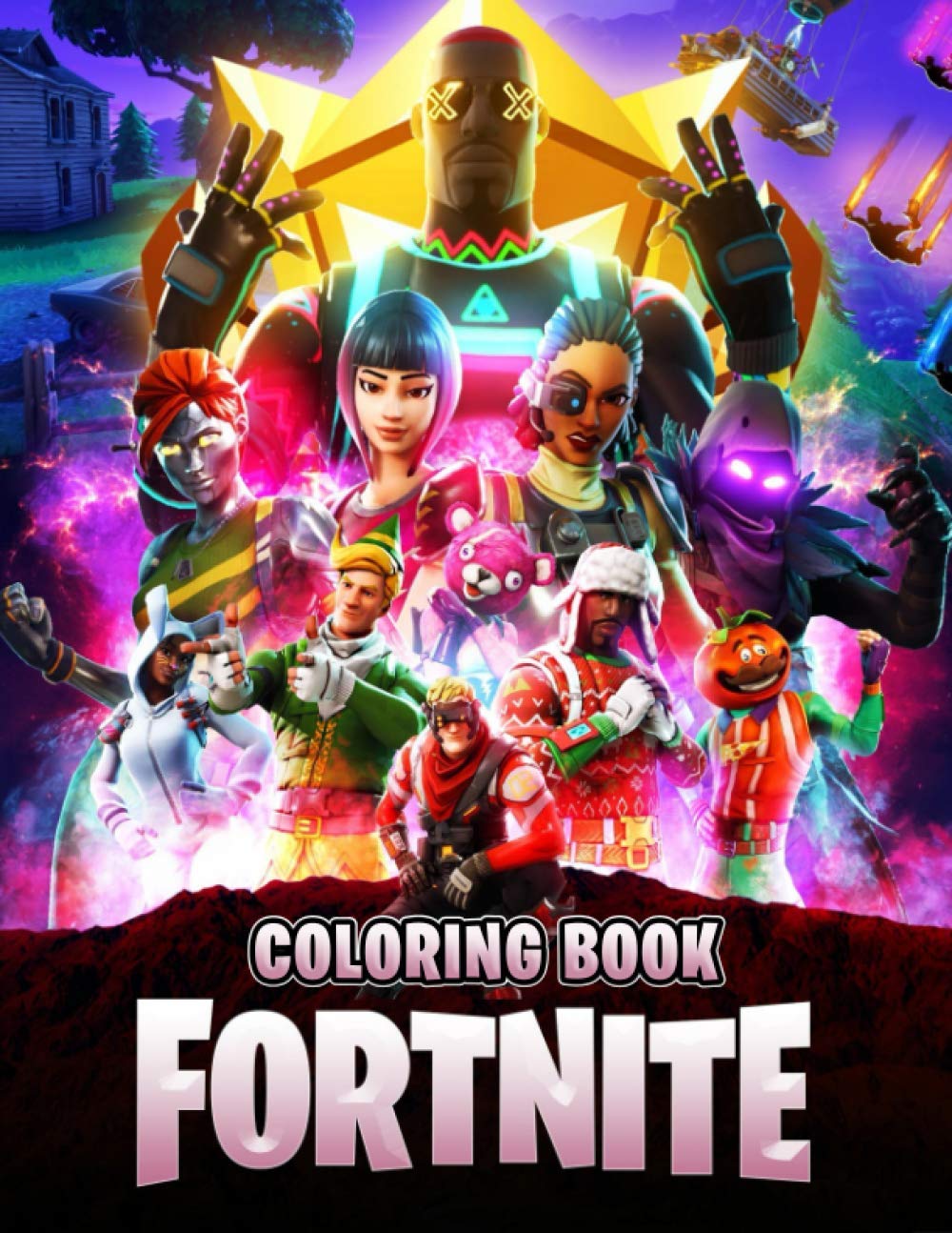Fortnite Coloring Book: 50+ Coloring Pages for Kids and Adults Amazing ...