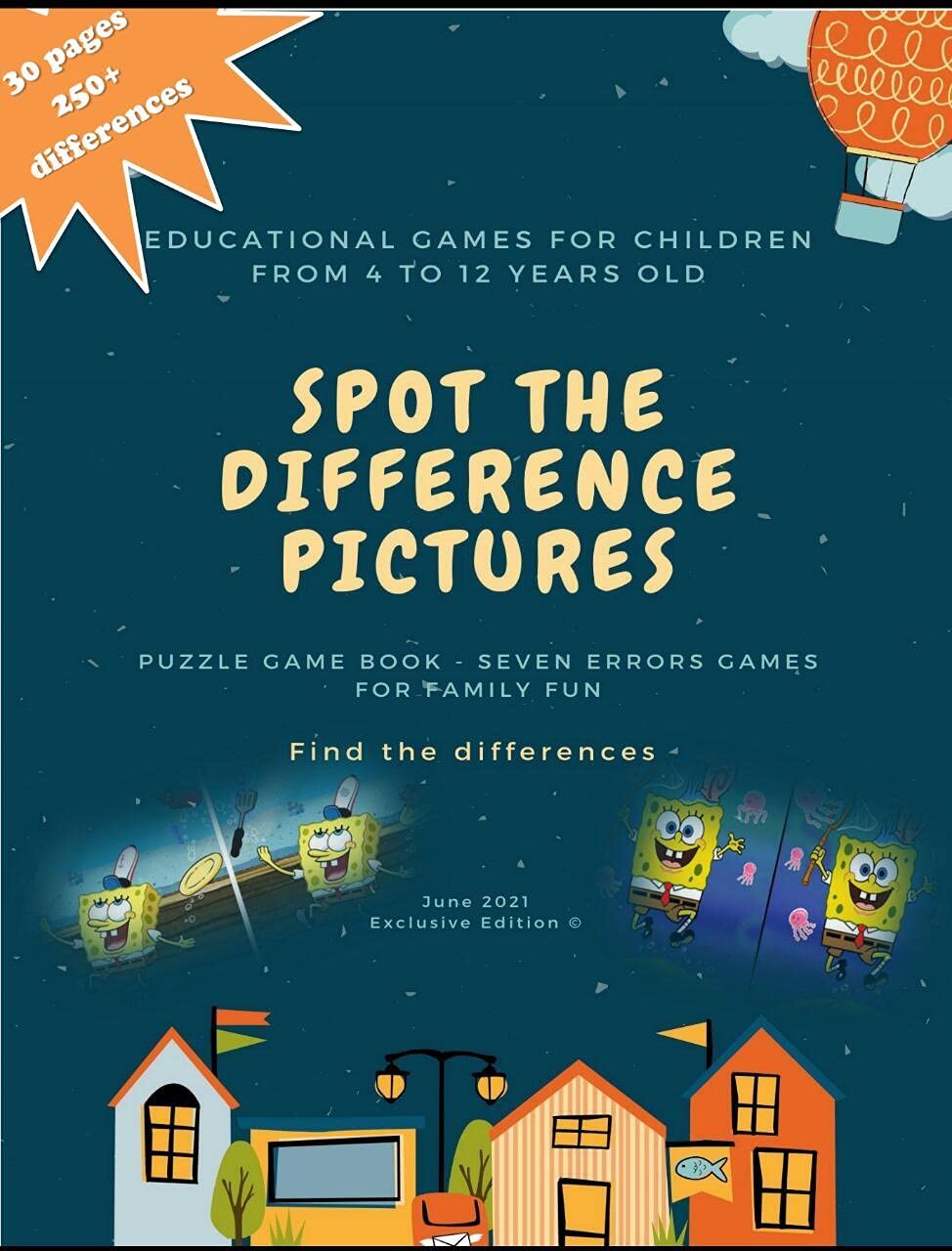 Spot the difference pictures, Puzzle Game Book - Seven errors games for ...