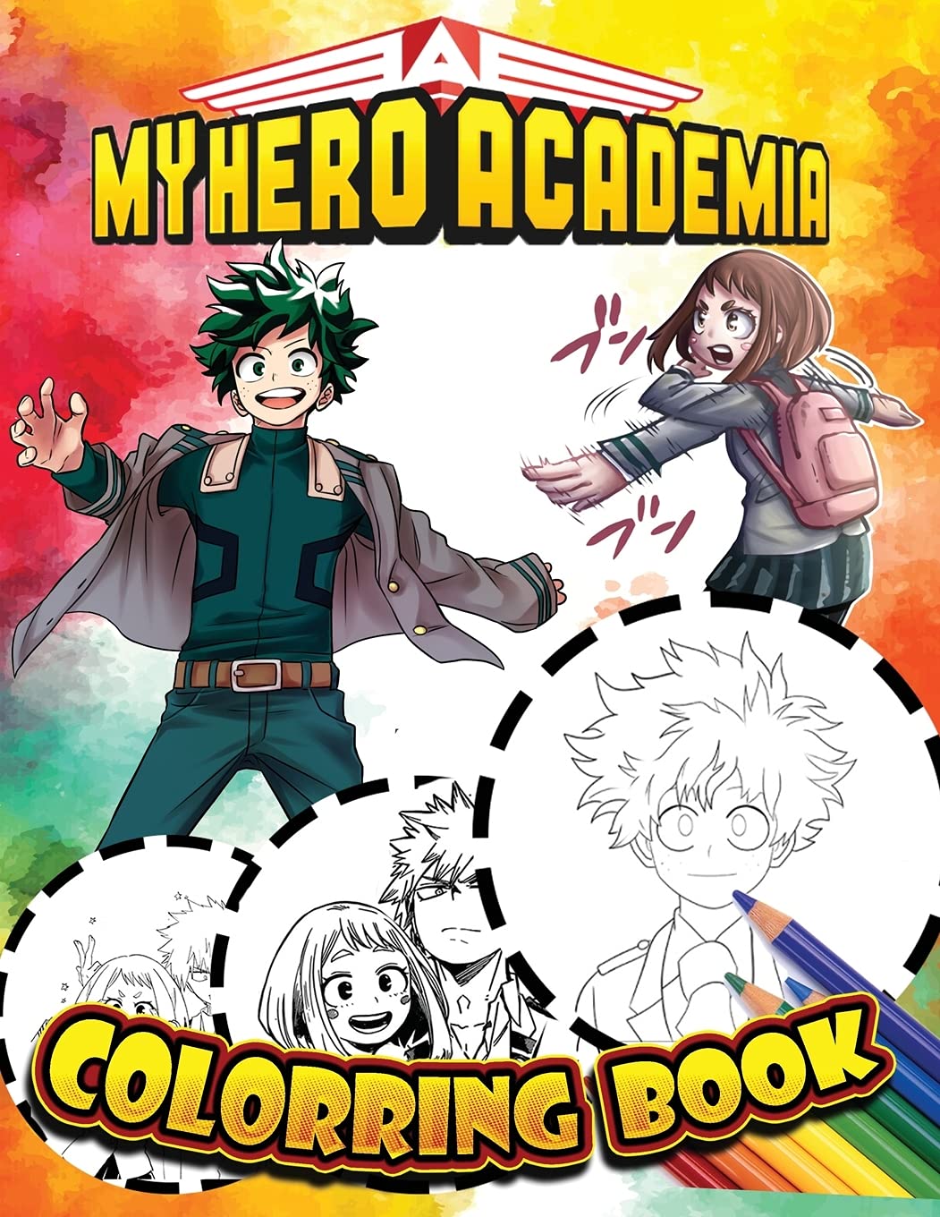 My Hero Academia Coloring Book: A Flawless Coloring Book For Kids And ...