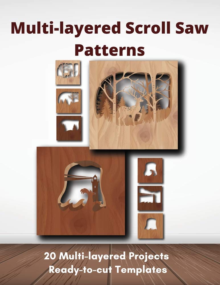 Multilayered Scroll Saw Patterns Templates for Scroll Saw Projects by