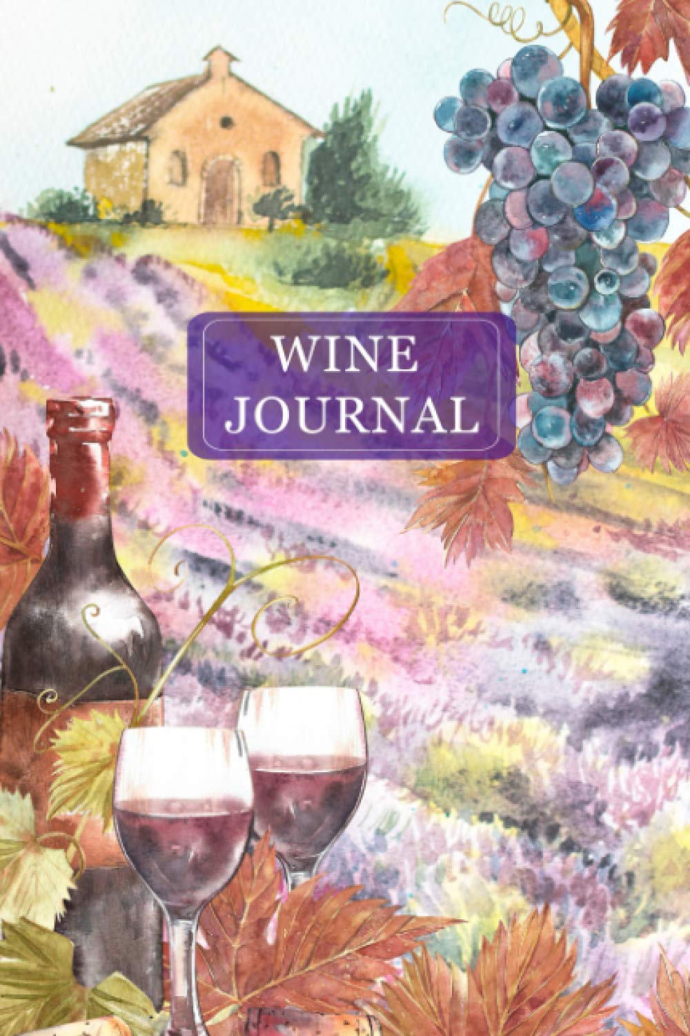 Wine Journal Tuscan Vineyard Wine Tasting Note Journal Record Keeping