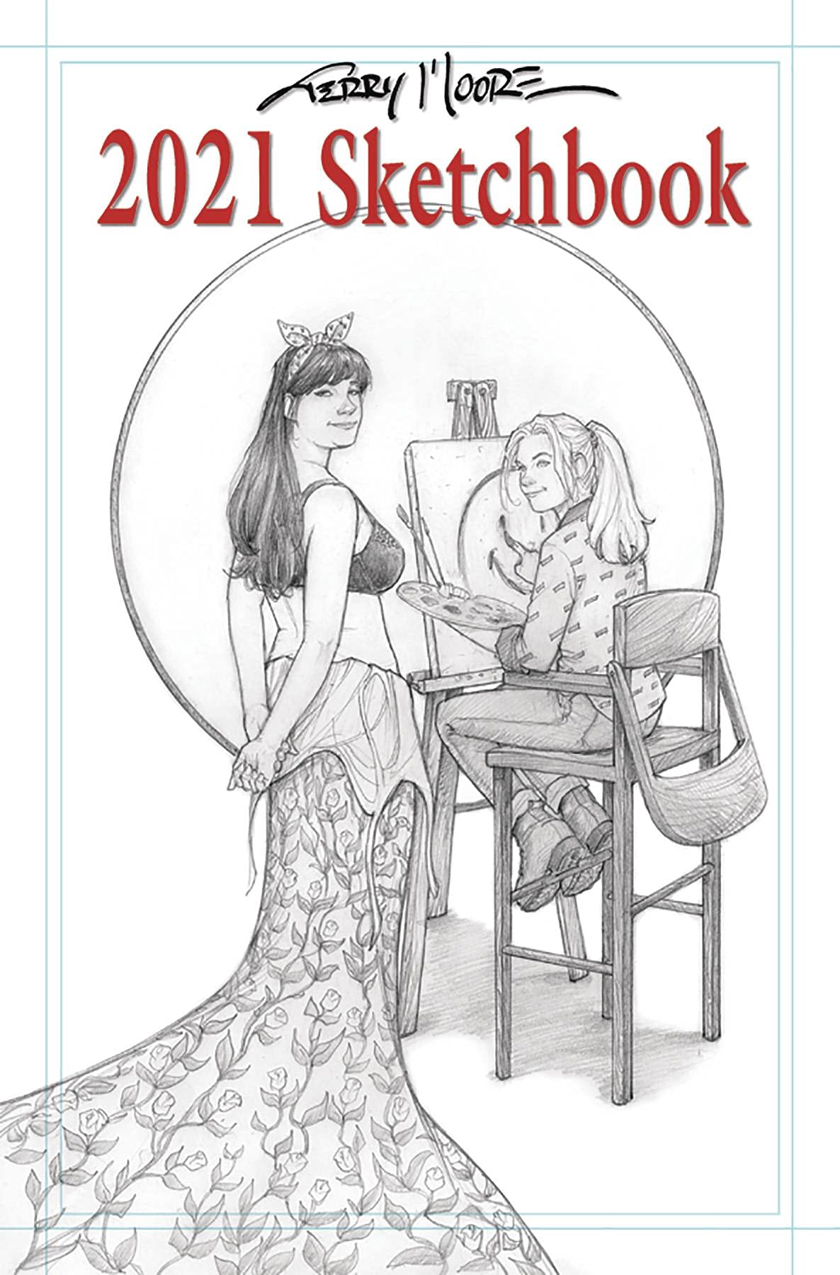 TERRY MOORE 2021 SKETCHBOOK book cover