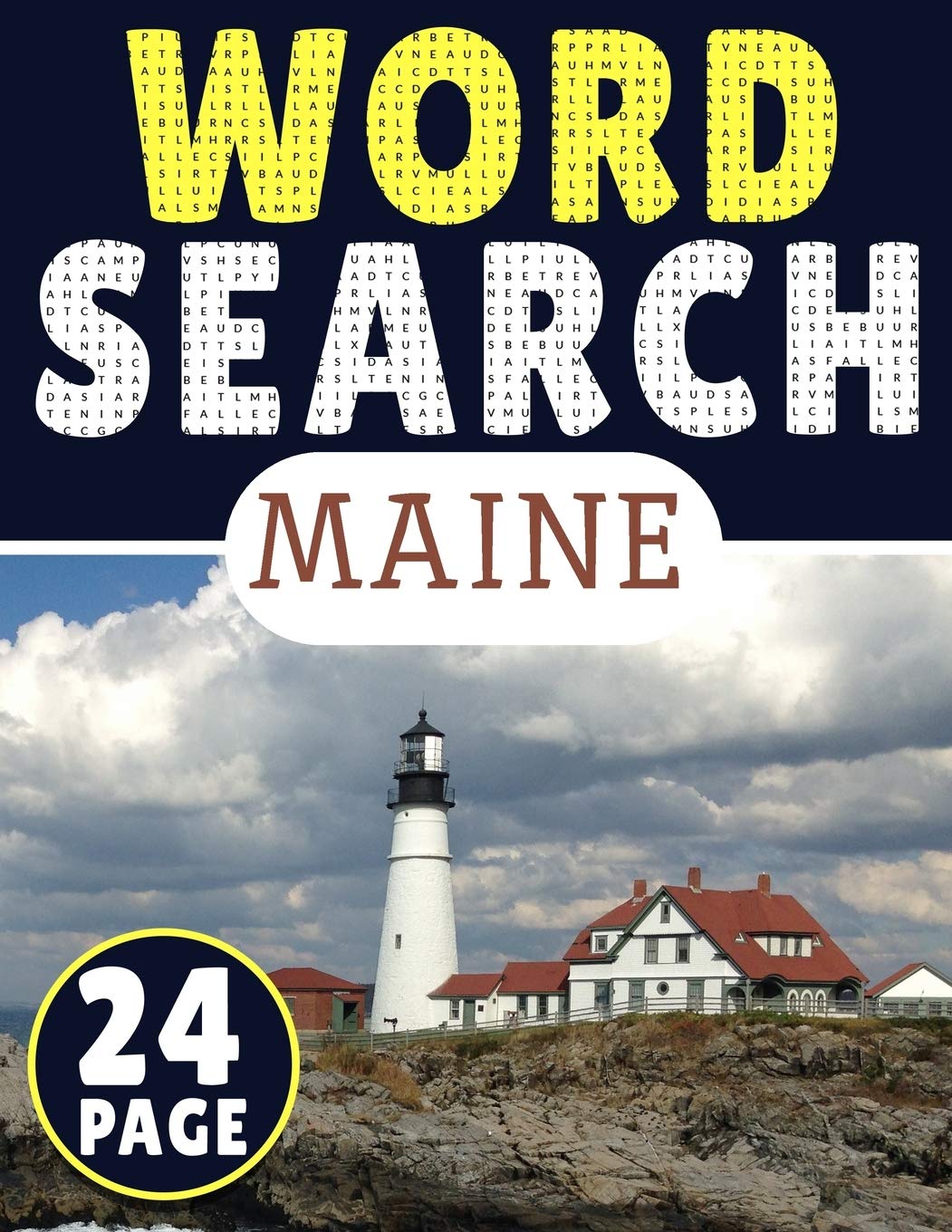 Maine Word Search: 24 Page Of Word Search Puzzles, More Than 190 ...