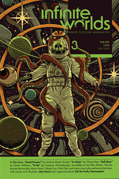 Infinite Worlds Science Fiction Magazine book cover 3