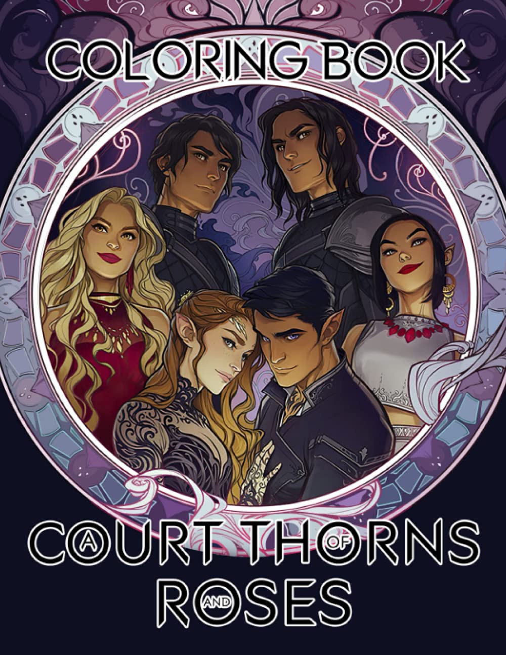 A Court Of Thorns And Roses Coloring Book: A Beautiful Coloring Book ...